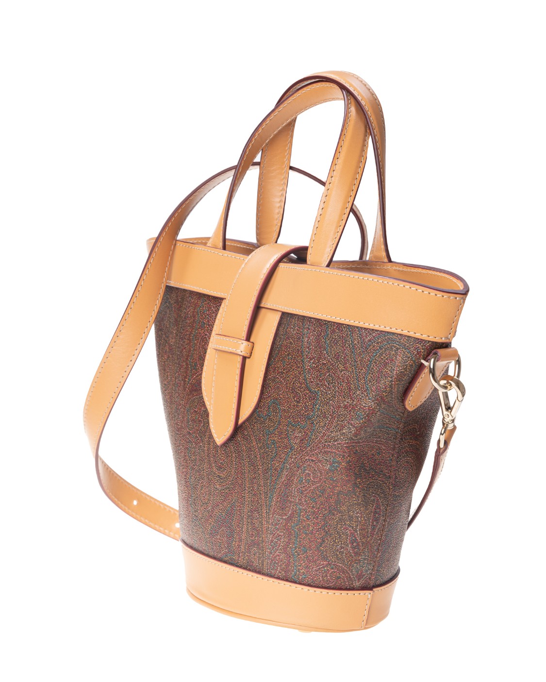shop ETRO  Borsa: Etro mini bauletto realizzato nell'iconica tela jacquard Paisley.
Tessuto di cotone Paisley spalmato con grana opaca e doppiato in tela.
Finiture: 100% pelle di vitello.
Fodera: 66% cotone, 34% poliestere.
Manici in pelle.
Tracolla regolabile.
Chiusura a linguetta con bottone a pressione
Accessori metallici con finitura dorata
Dimensioni: 22 x 17 x 9 cm
Fabbricato in Italia.. 0N645 8010-0600 number 1775012
